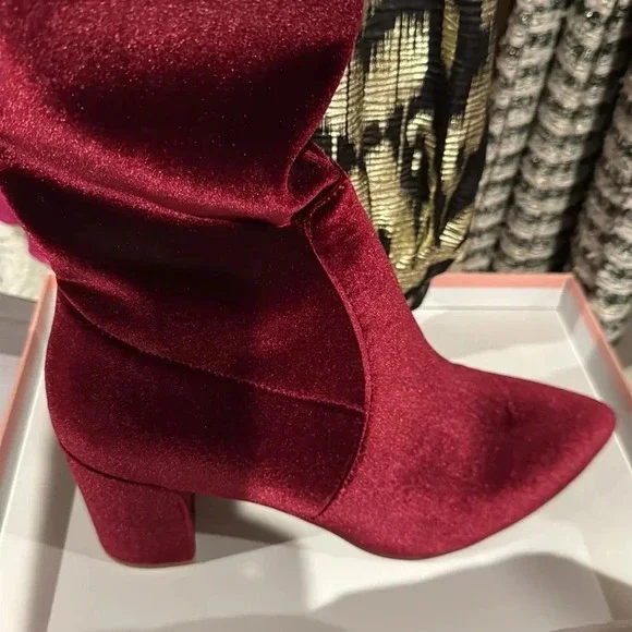 Smash Shoes Women's Malia Extra Wide Calf Block Heels Over-the-Knee Boots - Exte - Picture 6 of 7